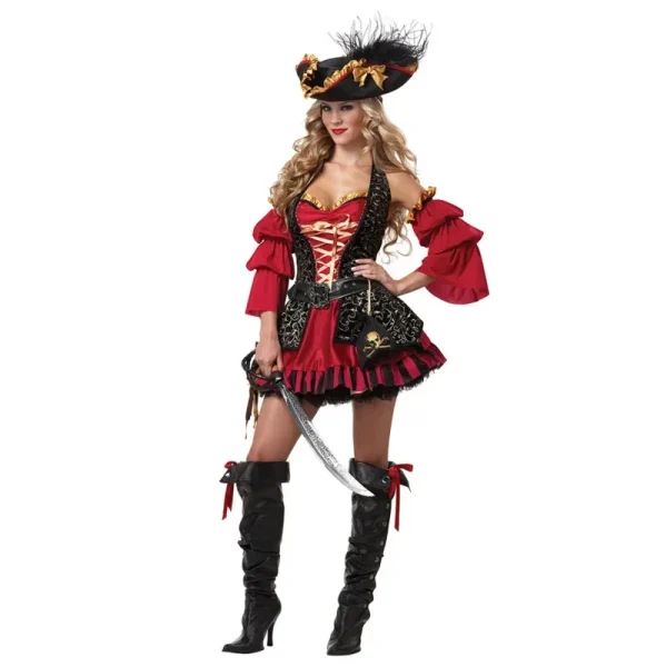 Pirate Fancy Medoeval Gothic Dress - Image 2