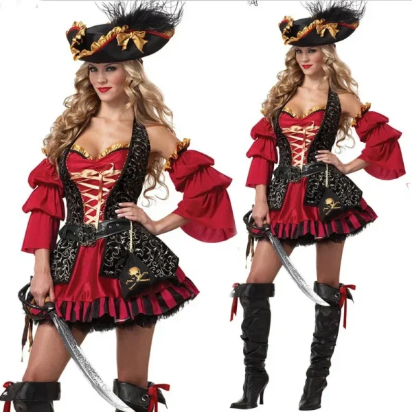 Pirate Fancy Medoeval Gothic Dress