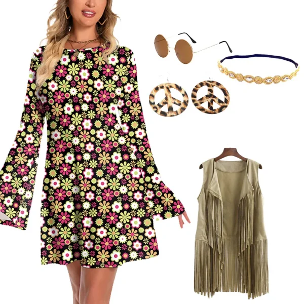 Hip Hop Vintage Disco Fashion Dress